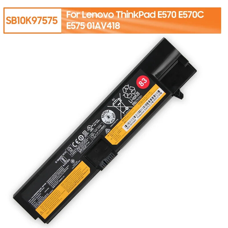 Laptop Battery SB10K97575 For Lenovo ThinkPad E570 E570C E575 01AV418 2670mAh