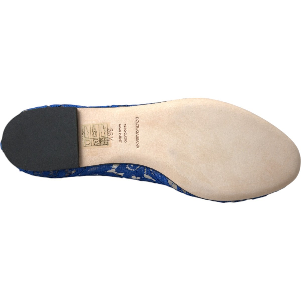 Dolce & Gabbana★素敵！Women's Blue Lace Leather Slip On Dolce & Gabbana Women's Blue Lace Leather Slip On Loafers