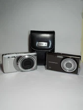 LOT OF 2 Cameras Olympus Stylus 7010 & FE-4020 Digital Camera & Battery