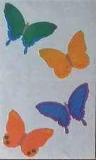 Mrs Grossman BUTTERFLIES OPAL  2000 Stickers yellow blue green purple