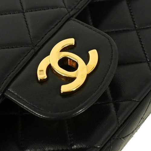 Chanel Black Lambskin Top Handle Handbag 185164 - Picture 6 of 11
