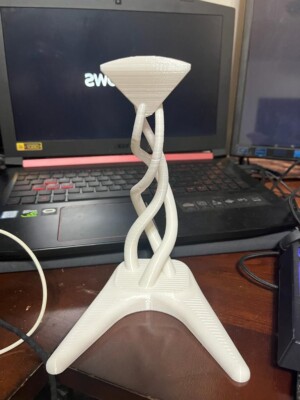  White Universal Headset Holder 3D printed ultimaker cura