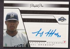 Jeremy Jeffress 2006 TriStar Prospects Plus Rookie Autograph FH 22 Gold /25