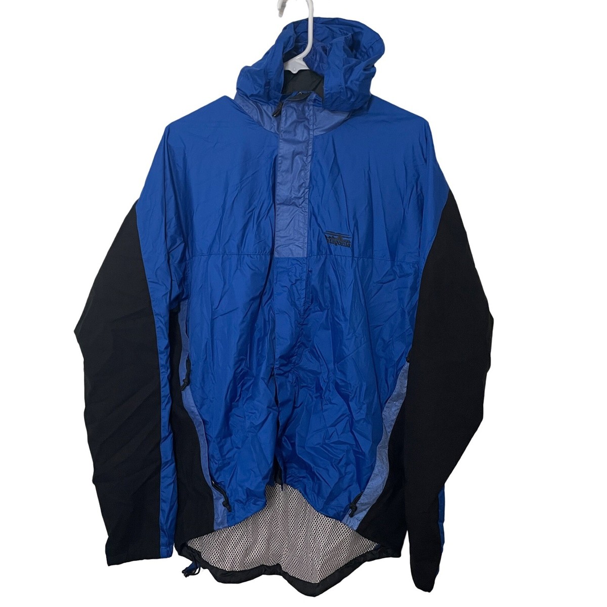 Patagonia Lightweight Hooded Rain Cycling Zip Up Jacket Mens