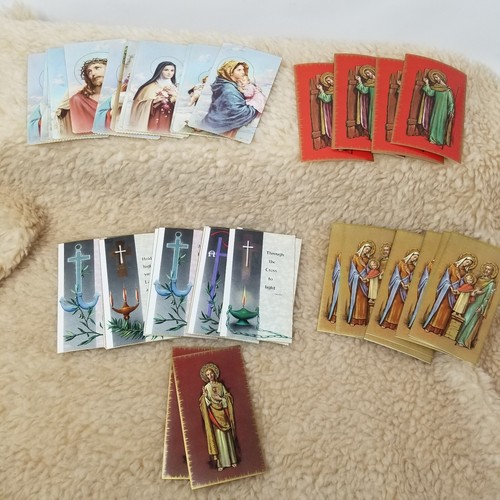 VTG 1970s Lot of Bonella Milano Holy Cards - 1972 Funeral Cards - Large Lot Look