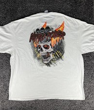 Nitro Power Nhra Drag Racing Skull Engine Graphic Print T-shirt Mens 3xl