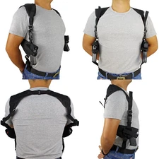 Concealed Carry Shoulder Holster Pistol Pouch Universal Double Under Arm Gun Bag
