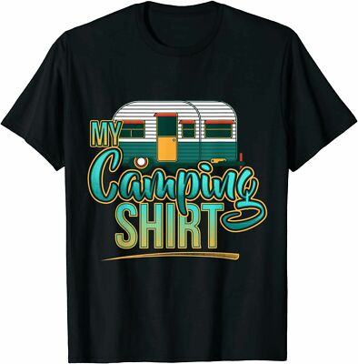 Funny My Camping T-Shirt Camp RV Campfire Bonfire Dad Tee Gift