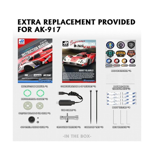 AMORIL 1/10 AK-917 Fast Brushless RC Cars for Adults,Max 75mph Hobby Electric... - Picture 6 of 9