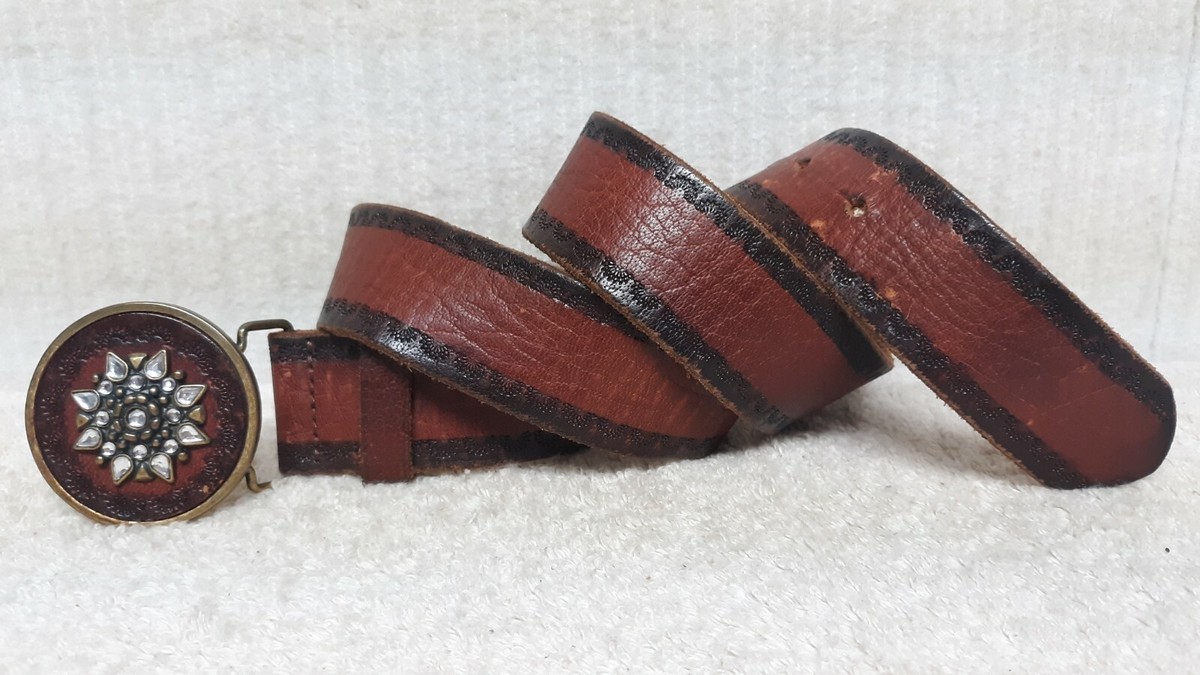 Elegant Brown Stone-Embellished Belt Kamberley Women main image 4