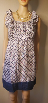 Juicy Couture Silk Blend Ruffled Geometric Print Belt Empire Waist Dress Size 4 | eBay Juicy Couture Silk Blend Ruffled Geometric Print Belt Empire Waist Dress Size 4 | eBay