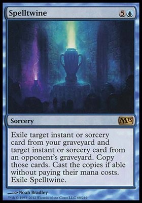 1x Spelltwine M13 MtG Magic Blue Rare 1 x1 Card Cards