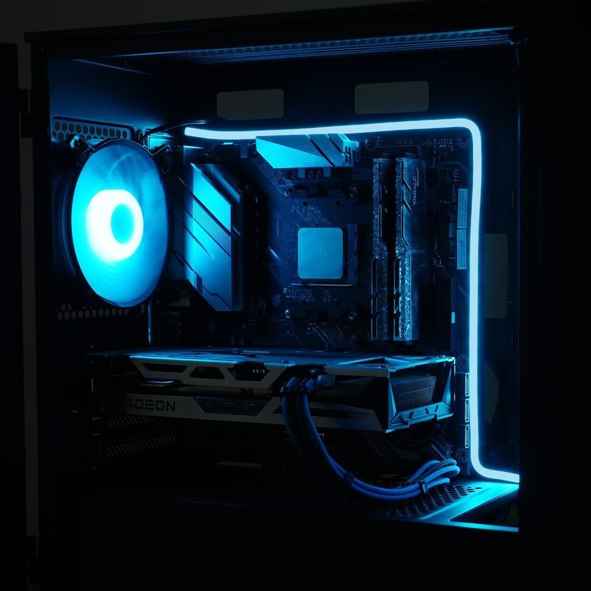 Led Striscia Strisce LED RGB Per PC - 2 Pezzi Con Adesivo E Magneti - 5V 3Pin Strisce LED Sync - Foto 10