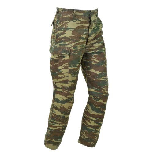Original Greek army BDU pants lizard camouflage Greece military surplus trousers - Picture 1 of 7