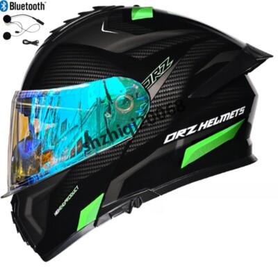 DOT Bluetooth Motorbike Helmet Modular Flip Up Crash Motorcycle Helmet