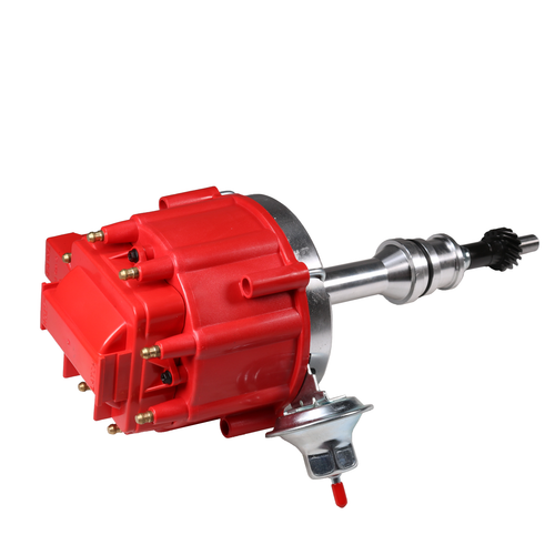 Red HEI Distributor For Ford 351W Windsor w/ 65K Hi-output Coil & Pigtails NEW - Picture 9 of 14