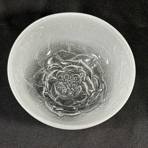 Littala Villiruusu Frosted Clear Bowl Set of 2 Alberto Churba - Picture 12 of 22