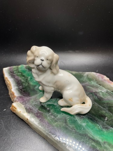 Vintage English Springer Cocker Spaniel Porcelain Dog Figurine Occupied Japan