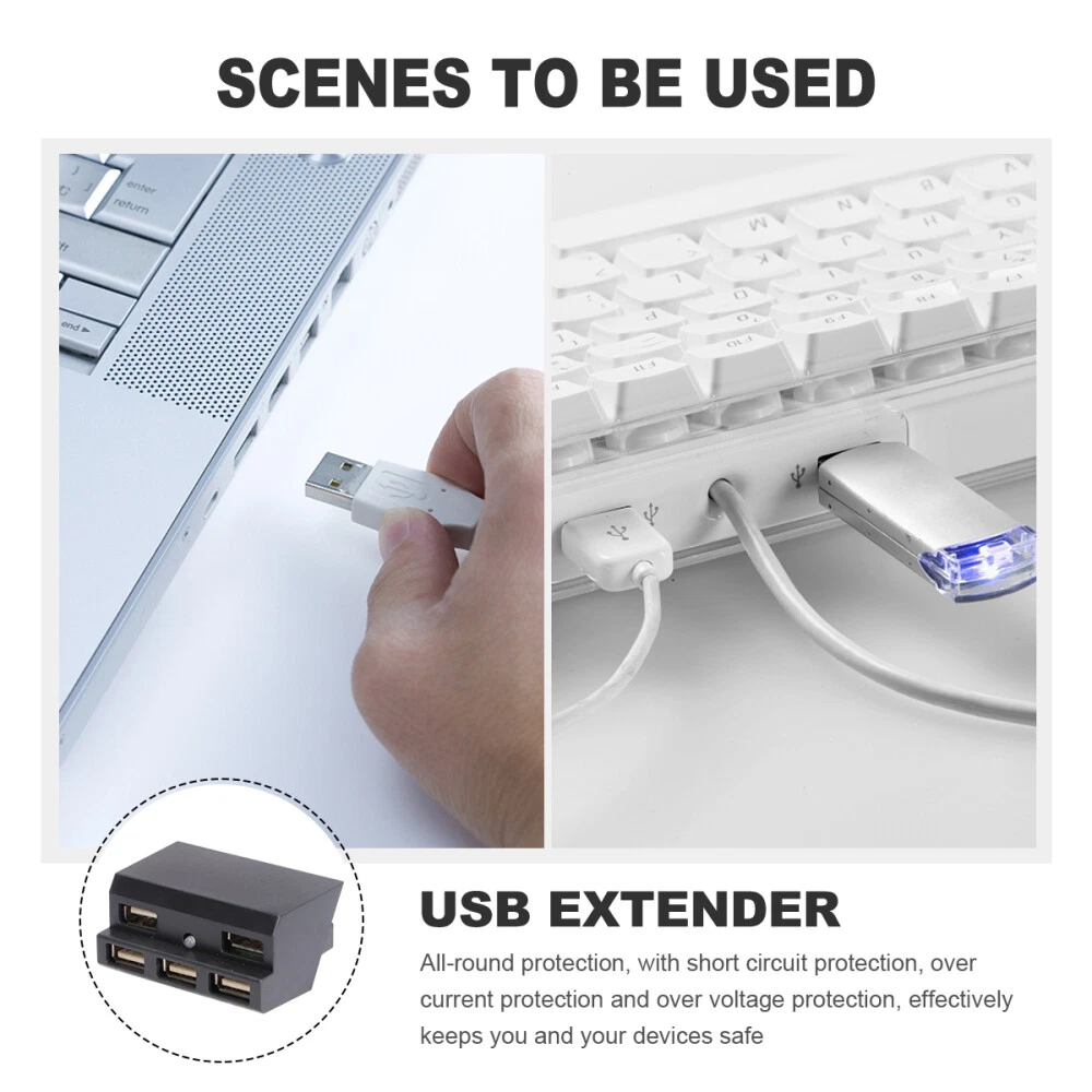 Multi-Port USB Hub Expander with Fast Charging for PC & Laptop