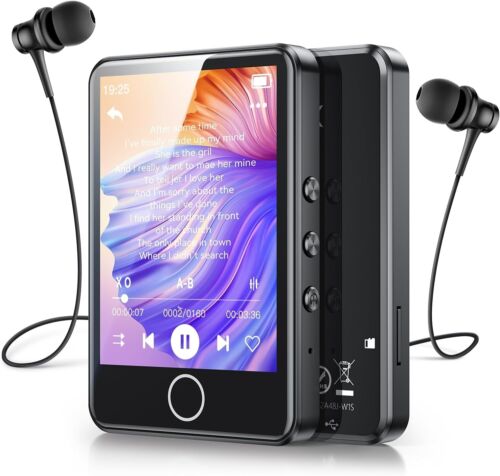 64Go Lecteur MP3 Bluetooth 5.3, AGPTEK Baladeur Numérique 2.8" Tactile Lecteur M - Photo 1/9