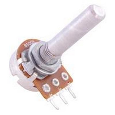 Potentiometers Audio Taper 01-Turn 1/4x1-1/4in Straight Pins