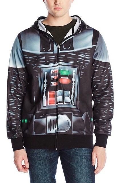 Licensed Darth Vader Men's 2X-Large Hoodie Sweatshirt Zipper Sweatshirt 2XL | eBay