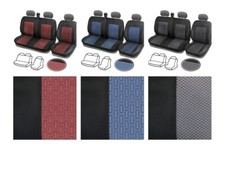 Bus Sitzbezüge 2+1 Schonbezüge Polyester passend für Sprinter Rot/ Blau /Schwarz