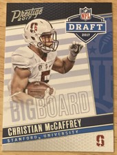 Christian McCaffrey 2017 PRESTIGE NFL DRAFT  BIG BOARD Rookie Card #18 (5152)