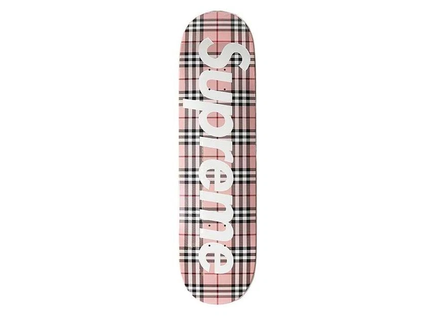 Skateboard Supreme Burberry rose