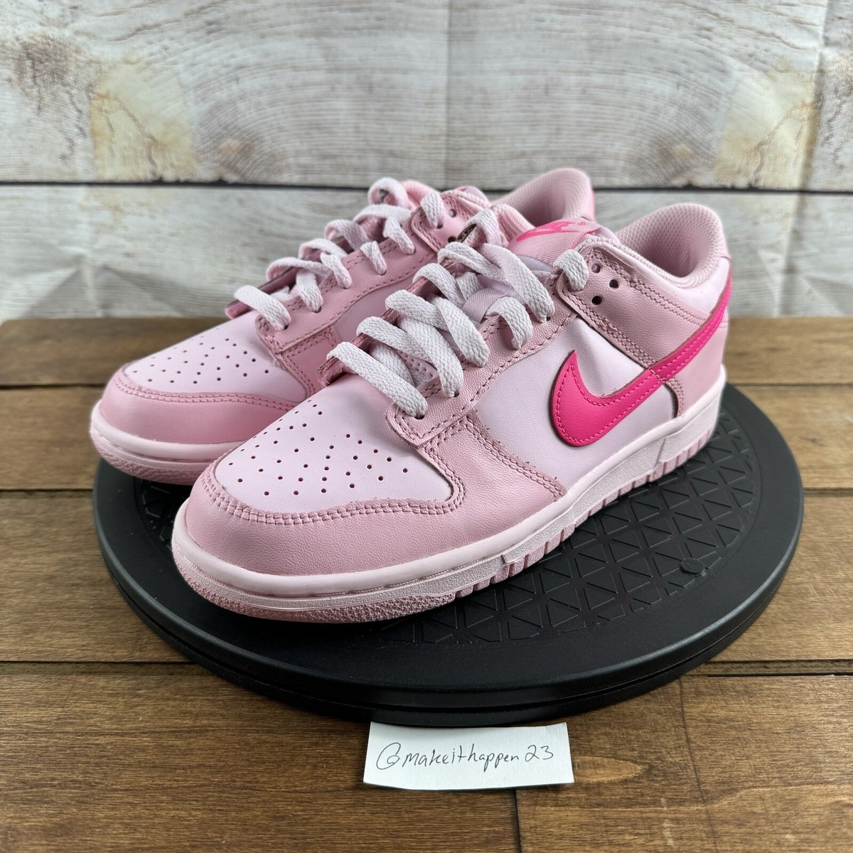 Nike Dunk Low GS 'Triple Pink' Sneakers DH9764-600 GS Size 5Y