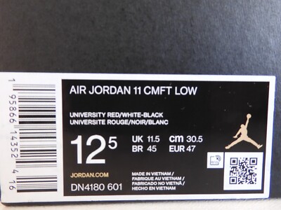 に Size 12.5 - Air Jordan 11 CMFT Low University Red for sale online