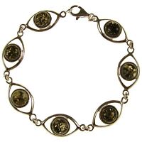 8 Inch/20cm Baltic Amber Sterling Silver 925 Ladies Bracelet Jewellery Jewelry 8 Inch/20cm Baltic Amber Sterling Silver 925 Ladies Bracelet Jewellery Jewelry
