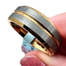 Tungsten Carbide Mens Ring Original Tag Attached Size 11.5 Comfort Fit