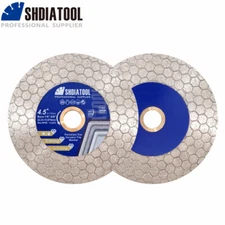 Diamond Cutting Discs  Grinding Wheel Porcelain Tile Saw Blade 2pcs 4.5"/115mm