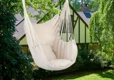 hammock chair, hanging rope chair, hanging hammock chair  with pillows New