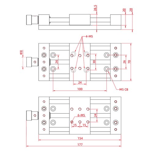 Sliding Translation Displacement Test Table Linear Platform Can Group XY Axis - Bild 6 von 14