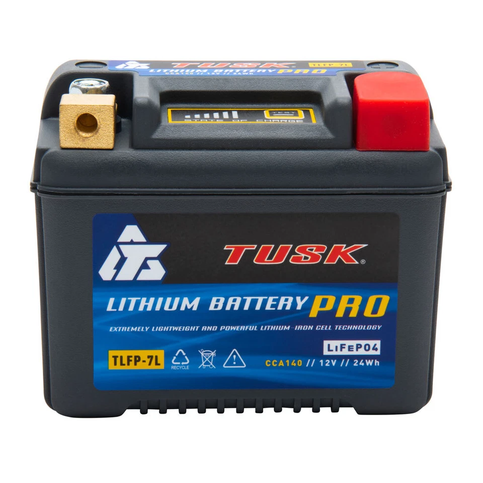 Tusk Lithium Pro Battery TLFP-7L Motorcycle ATV Dirt Bike 1936090001 - Image 3 of 4
