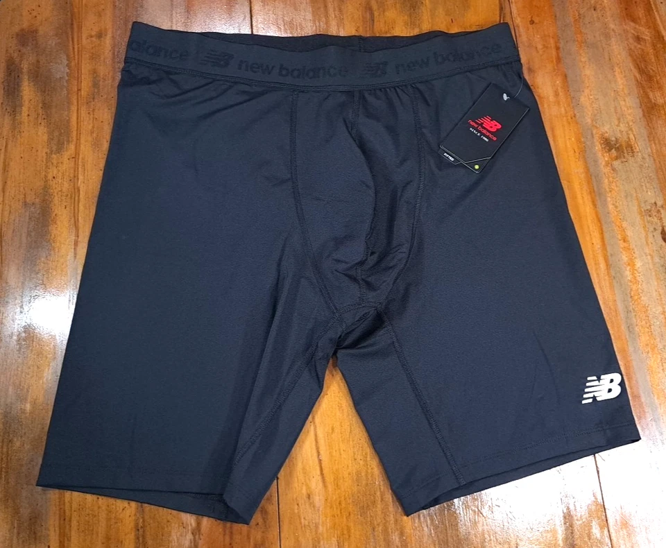 New Balance Men's Base Layer Compression Lacrosse Shorts 2XL XXL Black Dry w/Tag - Image 4 of 4
