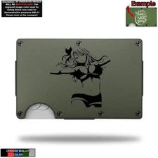 Lucy Heartfilia Fairy Tail Laser Engraved Onto An Metal Wallet