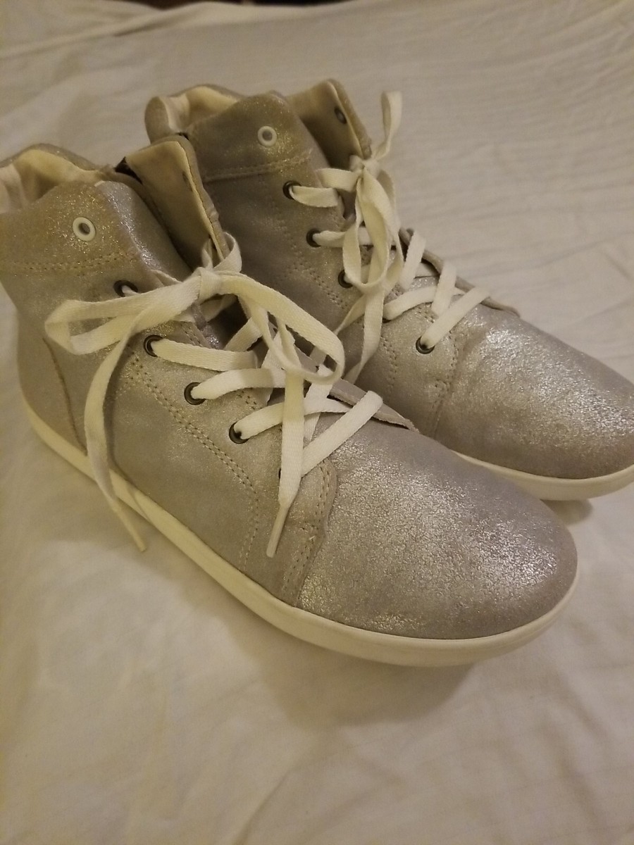 Juniors Teens Ladies Sz Silver Schyler Ugg Ankle Shoe High Top