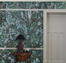 Anthropologie House Hackney Floribunda Magna Wallpaper Verde 9' 10" L x 5' 9" W