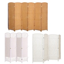 4/6 Panel Folding Room Divider Partition Screen Home Office Privacy Separator UK