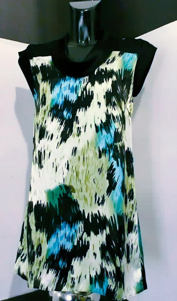 Debenhams Von Kollektion Kurz Tunic / Kleid Kimono Hülle Abstract Poly Print - Bild 4 von 4