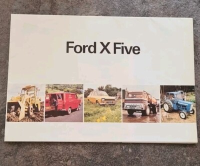 Ford X Five Cars LKW Prospekt 1970 RAR