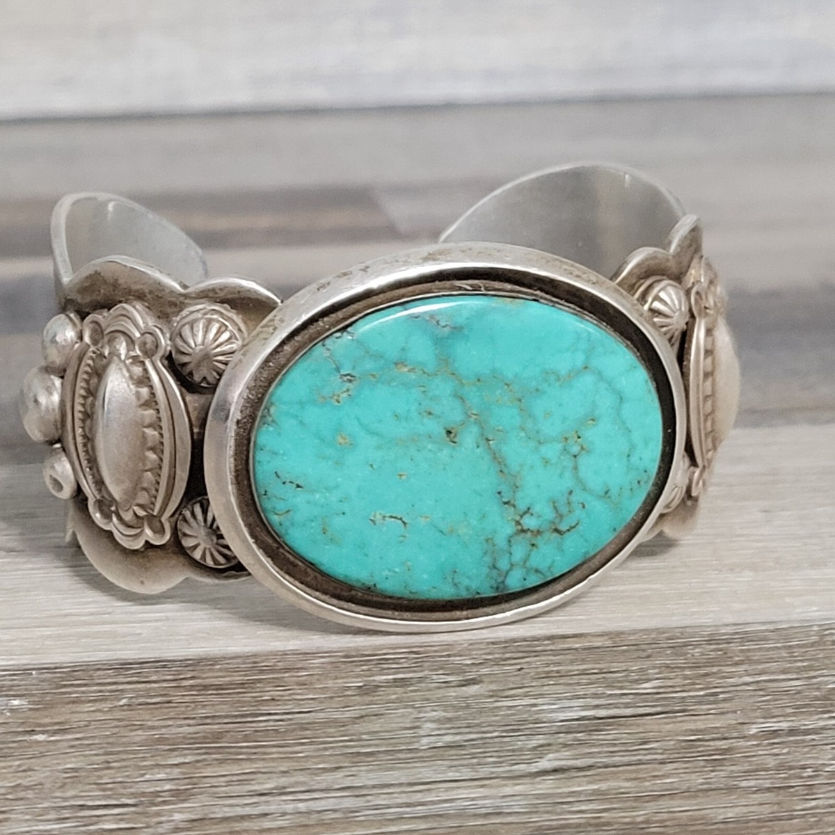アクセサリー NAVAJO Silver Turquoise Edge Bangle アクセサリー NAVAJO Silver Turquoise Edge Bangle Vtg