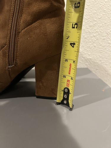 Liz Claiborne Ankle Boots Stretch Suede Women's Shoes Size 9.5 Brown - Picture 4 of 7