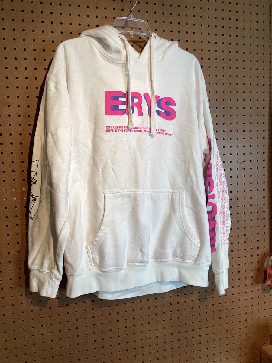 ERYS Sweatshirt Adult Large White Jaden Smith Hoodie MSFTSREP 25