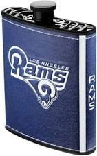 NFL Los Angeles Rams Plastic Hip Flask Collectible With Funnel 7 Oz FREE SHIP