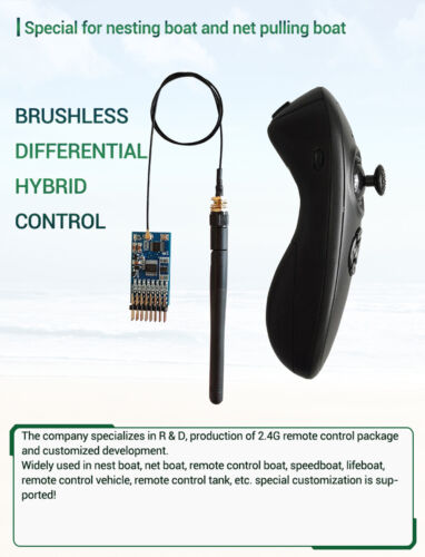 2.4Ghz 8`Channel one-handed Remote Controller Receiver Set Brushless For RC Boat - Picture 11 of 21