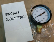 2" Face Pressure gauge 0-300 psi 1/4 NPT Bottom Connection 99201448 - Fast Ship